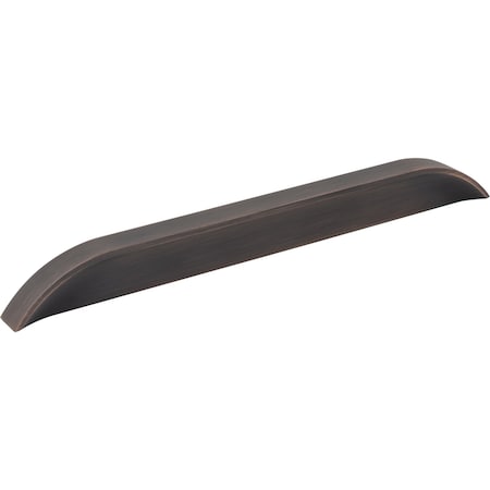 Jeffrey Alexander 192 mm / 224 mm Center-to-Center Brushed Oil Rubbed Bronze Elara Cabinet Pinch Pull 484-192224DBAC